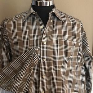 CINCH Plaid cotton Long Sleeve Button Down Western Shirt Mens LARGE